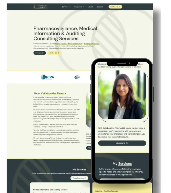 Collab Pharma website