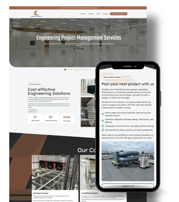 Contract Solutions Ltd website build