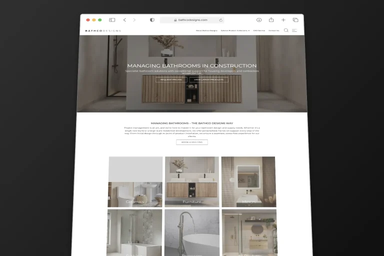 Bathco Designs website build