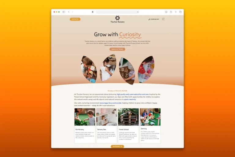 Thurton Nursery website build (1)