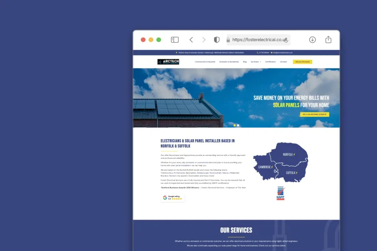 Foster Electrical website build