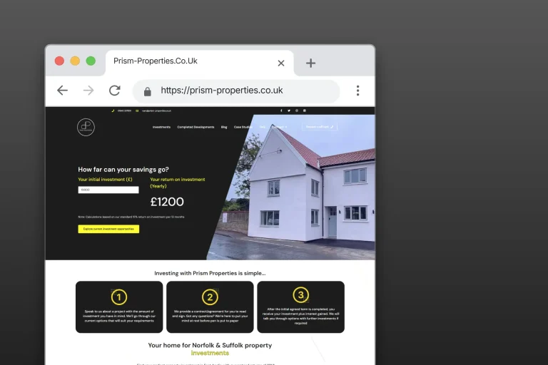 Prism Properties website build